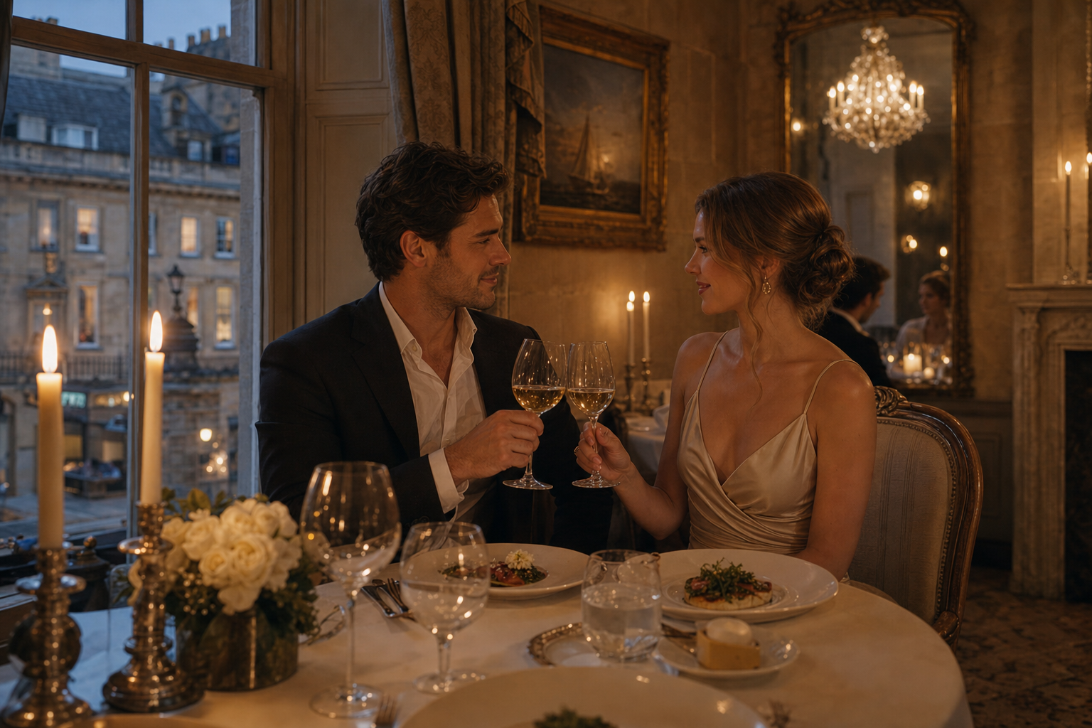 Bath romantic luxury dining