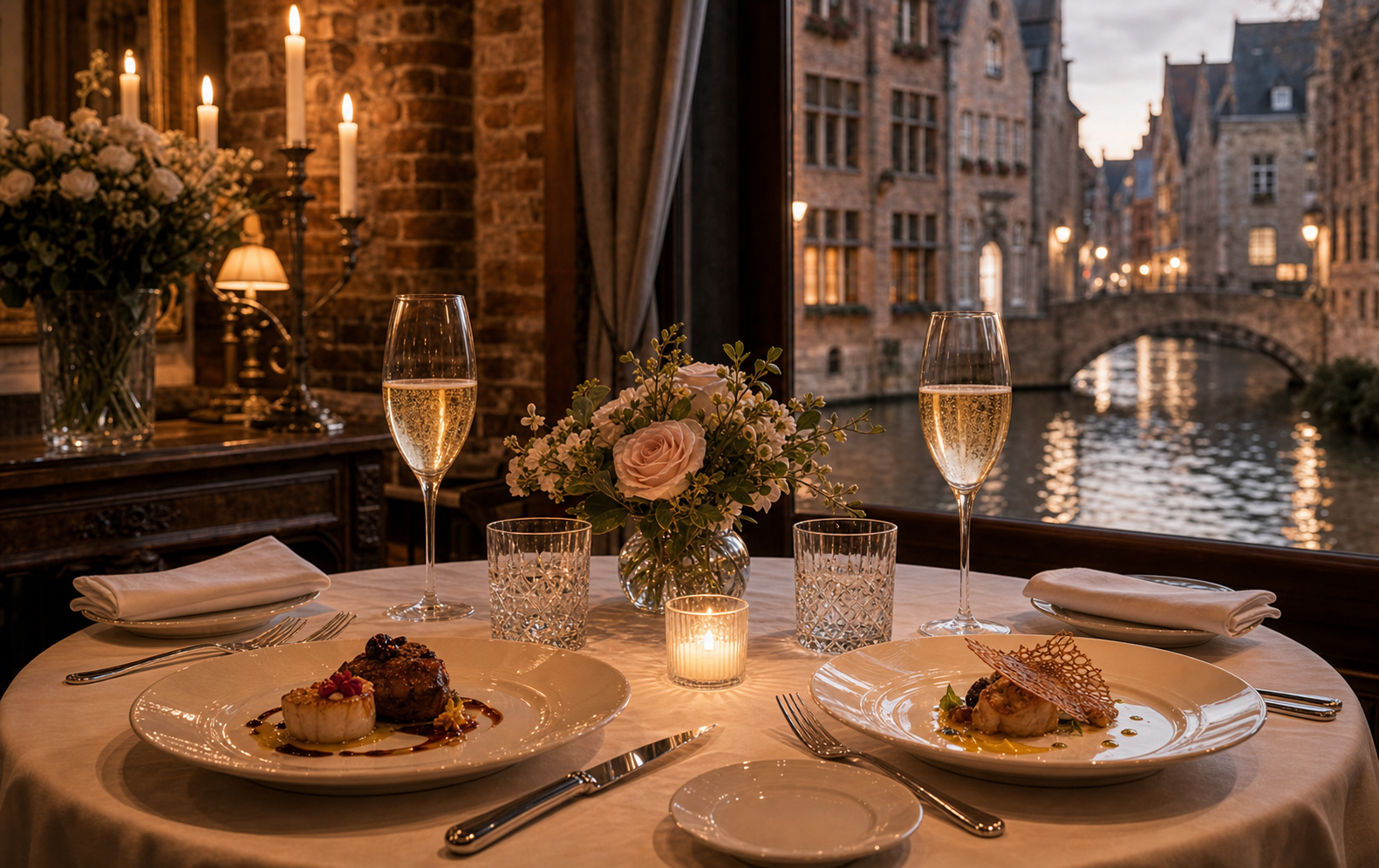Bruges romantic restaurant recommendations