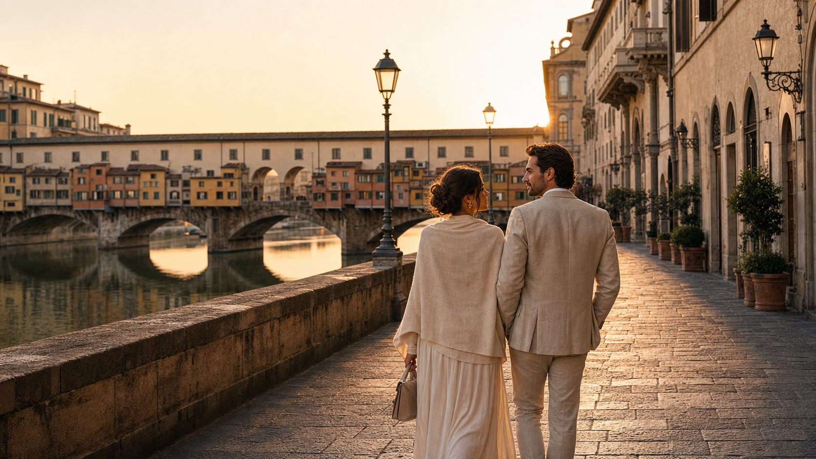 Romantic Florence attractions near Ponte Vecchio