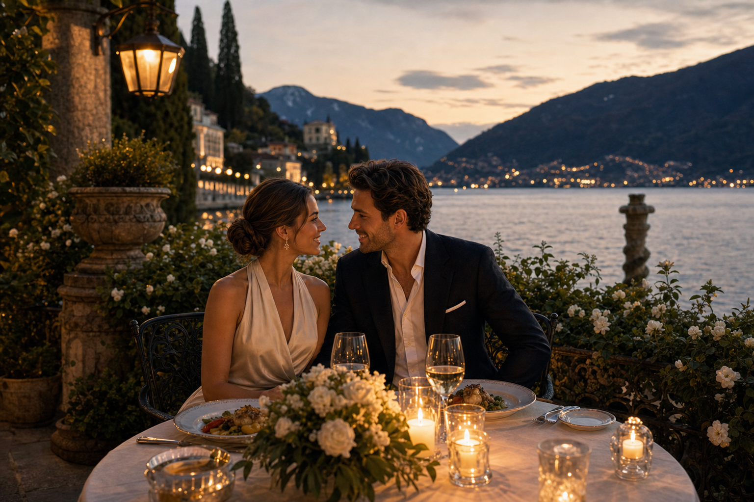 Romantic Luxury Lake Como romantic luxury dining