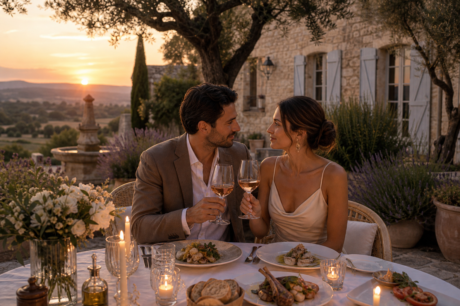 Provence romantic luxury dining