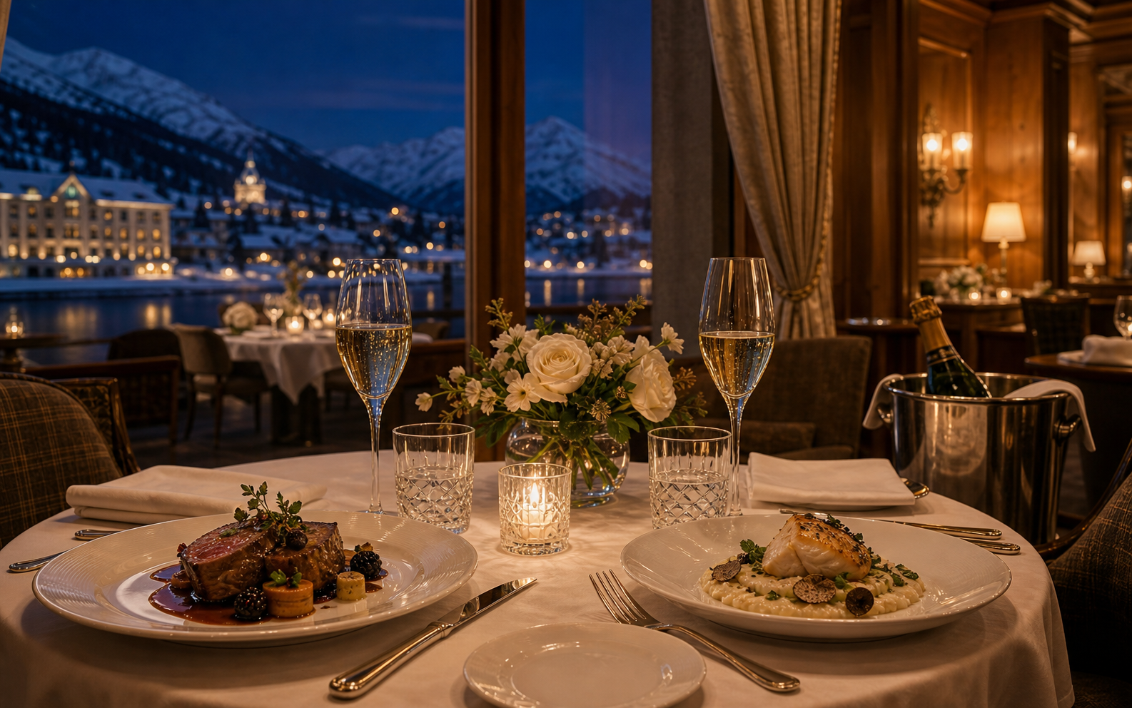 St. Moritz romantic restaurant recommendations