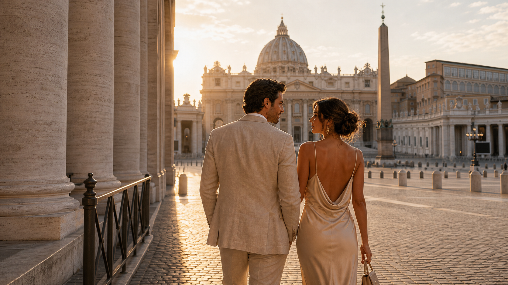 Romantic Vatican City attractions at St Peter Square